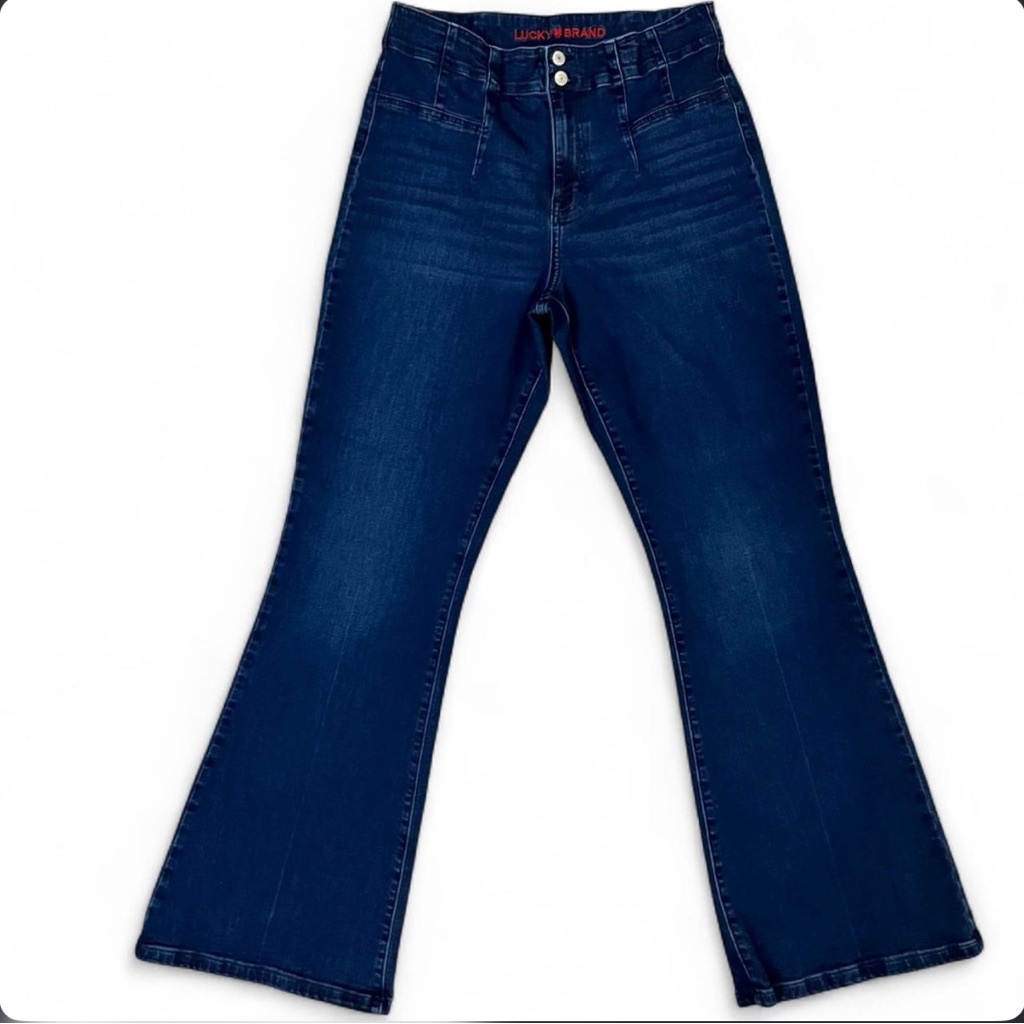 Lucky Brand Womens Indigo Wide Leg Jeans Lucky Brand Womens Indigo Wide Leg Jeans